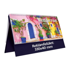  Kalendart 2022-es T054 Mediterrán álló kék asztali naptár naptár, kalendárium