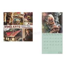 Kalendart 2026 T098 Vino Arte falinaptár (26T9800-26A) naptár, kalendárium
