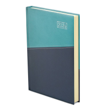 Kalendart Naptár Kft. TopTimer Határidőnapló 2026, D021 A5 (Napi beoszt.) TÜRKIZ-KÉK határidőnapló