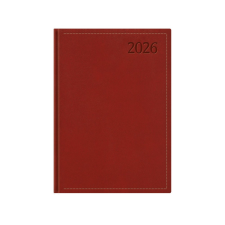 Kalendart Naptár Kft. TopTimer Határidőnapló 2026, T022 B6 (Napi beoszt.) BORDÓ határidőnapló