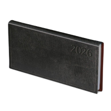 Kalendart Naptár Kft. TopTimer Zsebnaptár 2026, T030 (Heti beoszt.) FEKETE határidőnapló