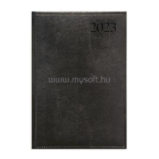 Kalendart Traditional 2023-as T020 B5 napi beosztású fekete határidőnapló (23T020T-003) határidőnapló