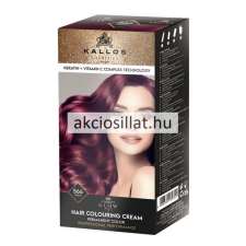 Kallos Glow tartós krémhajfesték 566 Ibolya Vörös 60ml hajfesték, színező