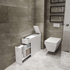 Kalune Design Calencia fehér szekrény 19 x 55 x 60 cm fürdőszoba bútor