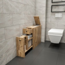 Kalune Design Calencia tölgy szekrény 19 x 55 x 60 cm fürdőszoba bútor