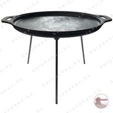 Kályhaház 3 Lábú Öntöttvas Sík Grilltárcsa - Ø 43 cm - Mély, Sütőtárcsa / Szeletsütő edény