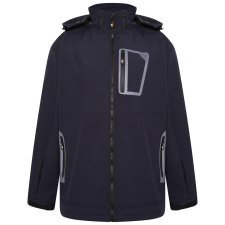 KAM kabát férfi KV39 softshell plus size, 4XL Sötétkék férfi kabát, dzseki