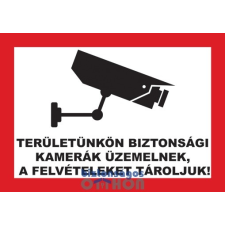 Kamerás figyelmeztető tábla (1) megfigyelő kamera tartozék
