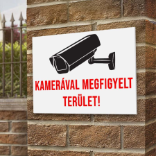  Kamerával megfigyelt terület tábla információs címke