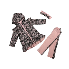 Kamir Lányka 3 Részes Szett - Leopárd Mintás babaruha szett