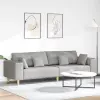  Kanapé Felhőszürke 250 x 77 x 76 cm szövet