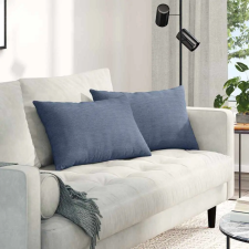  Kanapé párnák 2 pcs Kék 60 x 40 cm Bársonyos szövet lakástextília