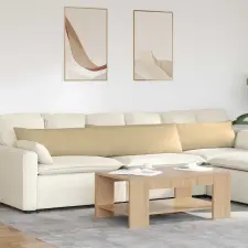  Kanapé párnák 2 pcs Szürke zöld 200 x 40 cm Bársonyos szövet lakástextília