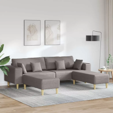  Kanapé párnával 3 pcs Tópszínű szövet bútor