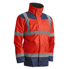  KANATA 4/1 HI-VIZ PIROS/KÉK PE KABÁT_2XL