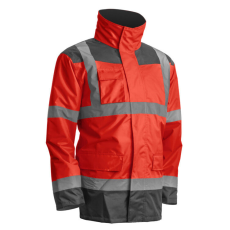  KANATA 4/1 HI-VIZ PIROS/SZÜRKE PE KABÁT_M
