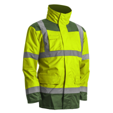  KANATA 4/1 HI-VIZ SÁRGA/ZÖLD PE KABÁT_L láthatósági ruházat