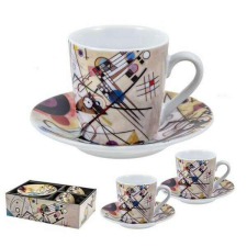  Kandinsky porcelán espresso csésze aljjal - 2 darabos bögrék, csészék