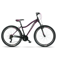 KANDS ® Energy 500 Női kerékpár 26 21 fokozat, Fekete/Rózsaszín 17 coll - 150-167 cm magasság city kerékpár