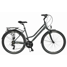 KANDS ® Travel-X Női kerékpár Alumínium 28, Grafit 19 coll - 168-185 cm magasság city kerékpár