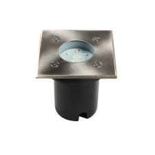 KANLUX 18192 GORDO N 1W CW-L-SR kültéri járófelületbe süllyeszthető lámpatest ezüst színben, 50lm, 1W teljesítmény, 20000h élettartammal, IP67 védettséggel, 220-240V, 6500K ( Kanlux 18192 ) kültéri világítás