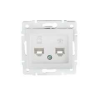 KANLUX 24758 DOMO 01-1440-002 Adat-telefoncsatlakozó aljzat RJ45 Cat 6+RJ11 fehér
