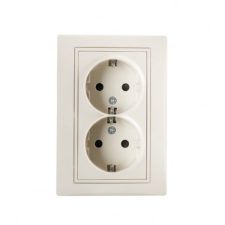KANLUX 24799 DOMO 01-1270-103 Dupla dugalj komplett krém villanyszerelés