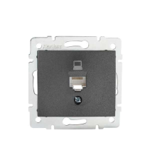 KANLUX 24930 DOMO 01-1390-041 adatcsatlakozó aljzat RJ45 Cat. 5e grafit villanyszerelés