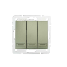 KANLUX 25017 DOMO 01-1090-250 Hármas csillárkapcsoló 10AX - 250V~ villanyszerelés