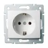 KANLUX 25085 LOGI 02-1220-102 Schuko földelt dugalj tűzbiztos műanyag 16A - 250V~