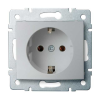 KANLUX 25204 LOGI 02-1220-143 Schuko földelt dugalj tűzbiztos műanyag 16A - 250V~