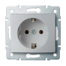 KANLUX 25204 LOGI 02-1220-143 Schuko földelt dugalj tűzbiztos műanyag 16A - 250V~ villanyszerelés