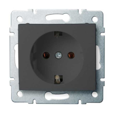 KANLUX 25263 LOGI 02-1220-141 Schuko földelt dugalj tűzbiztos műanyag 16A - 250V~ villanyszerelés