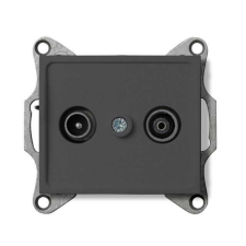KANLUX 25277 LOGI 02-1320-041 Antenna csatlakozó TV/FM aljzat, átmenő villanyszerelés