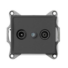 KANLUX 25278 LOGI 02-1330-041 grafit antenna csatlakozó TV/FM aljzat, végzáró villanyszerelés