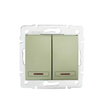 KANLUX 25371 DOMO 01-1120-250 Jelzőfényes csillárkapcsoló 10AX - 250V~ villanyszerelés