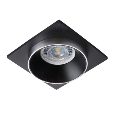 KANLUX 29132 SIMEN DSL SR/B/B szögletes beltéri SPOT dekorációs keret ezüst/fekete/fekete színben, MR16 foglalathoz, max 35W teljesítmény, IP20 védettséggel, 12 V (Kanlux_29132) világítás
