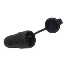 KANLUX 4862 GRIP GP/S párazáró földelt lengő aljzat fekete színben (Kanlux_4862) villanyszerelés