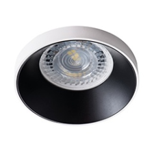 KANLUX Beépíthető spot lámpatest Simen DSO-W/B kör, alu, fehér-fekete világítás