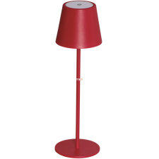 Kanlux Kft. Kültéri piros asztali LED lámpa, tölthető (Inita) kültéri világítás