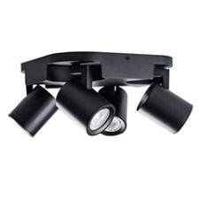 KANLUX LAURIN EL-4O mennyezeti lámpatest (GU10 izzóhoz) fekete világítás