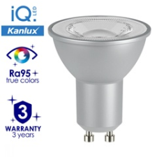 KANLUX LED lámpa GU10 (7W/36°) meleg fehér (IQ LED - TÜV) CRI95 izzó