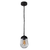 KANLUX Liego cserélhető fényforrású kültéri csillár, 88 cm (E27) - fekete