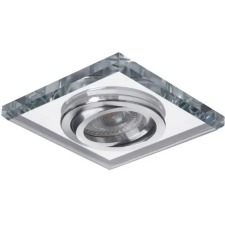 KANLUX Szögletes halogén üveg mennyezeti lámpatest Mozgatható MORTA MR16 GU10 ezüst Kanlux világítás