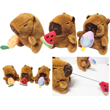  Kapibara plüss kulcstartó, kb. 11 cm, 3 féle kulcstartó