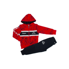 Kappa fiú tréningruha 8051T0027 102 CM Piros | Fekete 3 év gyerek ruha szett