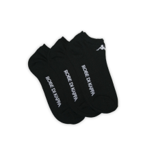Kappa unisex mercerizált titokzokni - 3 pár/csomag - pamut titokzokni - fekete - 39-41 férfi zokni