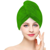 KAPTAN Quick drying terry hair turban, pistachio (10-13-0134-62-30-015)