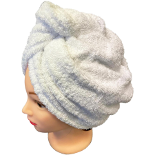 KAPTAN Quick-drying terry hair turban, white (10-13-0117-01-30-015) lakástextília