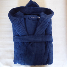 Kapucnis frottír köntös, Szürke (100 % pamut), XXL (2XL) lakástextília
